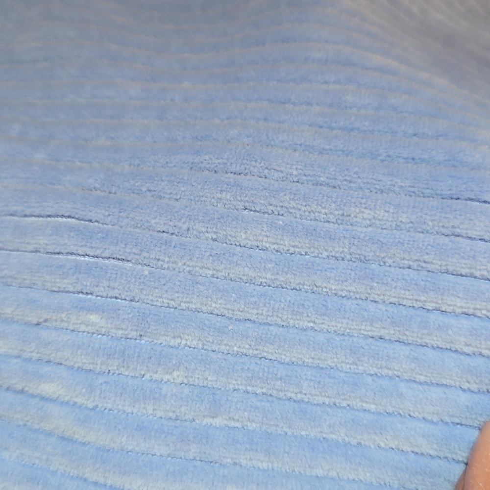 Aerie Light Blue Ribbed & Flared Pants - Picture 2 of 7